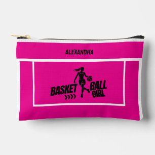 Pochette À Accessoires Joueuse de basket, équipe, cadeau d'anniversaire