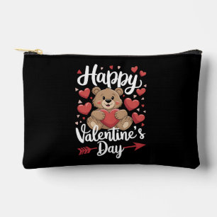Pochette À Accessoires Joyeuse Saint-Valentin Ours Cœur Jolies Couples