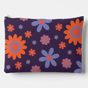 Pochette À Accessoires Joyeuses Fleurs Rétro mignonnes les années 70 Hipp