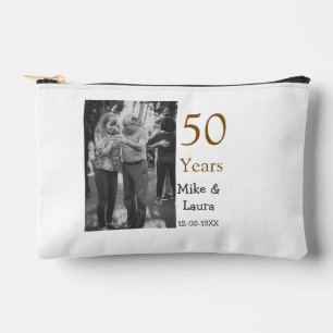 Pochette À Accessoires Joyeux 50e anniversaire ajoutez nom du couple date