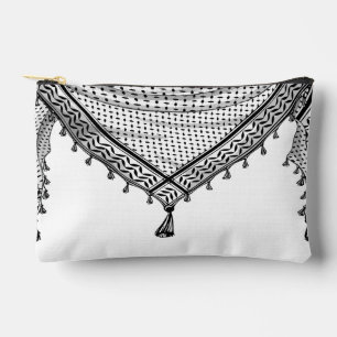 Pochette À Accessoires Keffiyeh Écharpe palestinienne tissu traditionnel