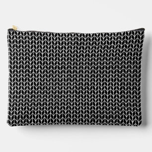 Pochette À Accessoires KNIT NOIR Grande poche d'accessoires