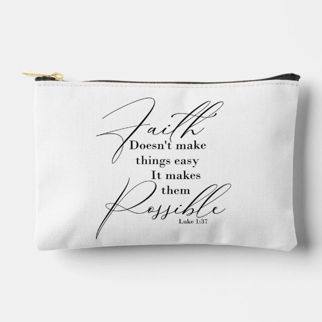 Pochette À Accessoires La foi rend les choses possibles (Recto)