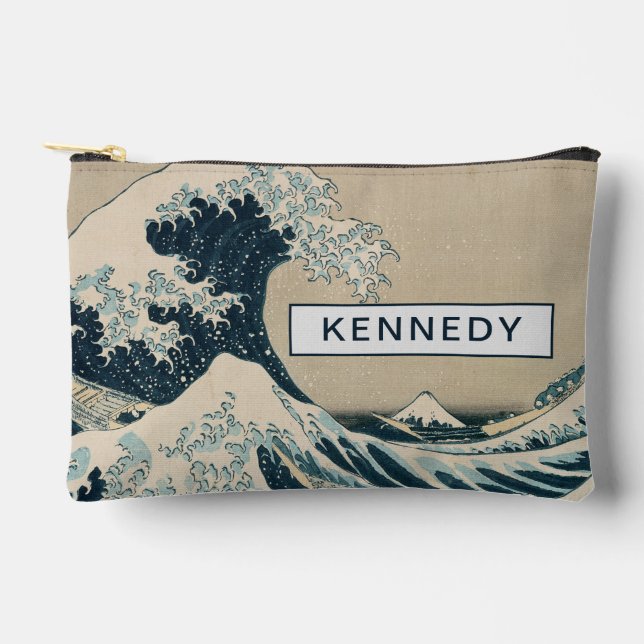 Pochette À Accessoires La Grande Vague au large de Kanagawa (Recto)