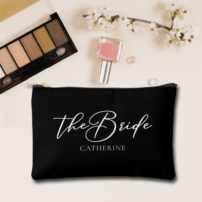 Pochette À Accessoires La Mariée Personnalisée Chic Bachelorette Party (Créateur téléchargé)