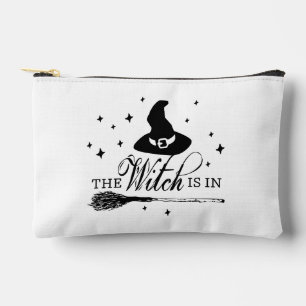 Pochette À Accessoires La Sorcière Est Là   Chapeau de Sorcière et Balai 
