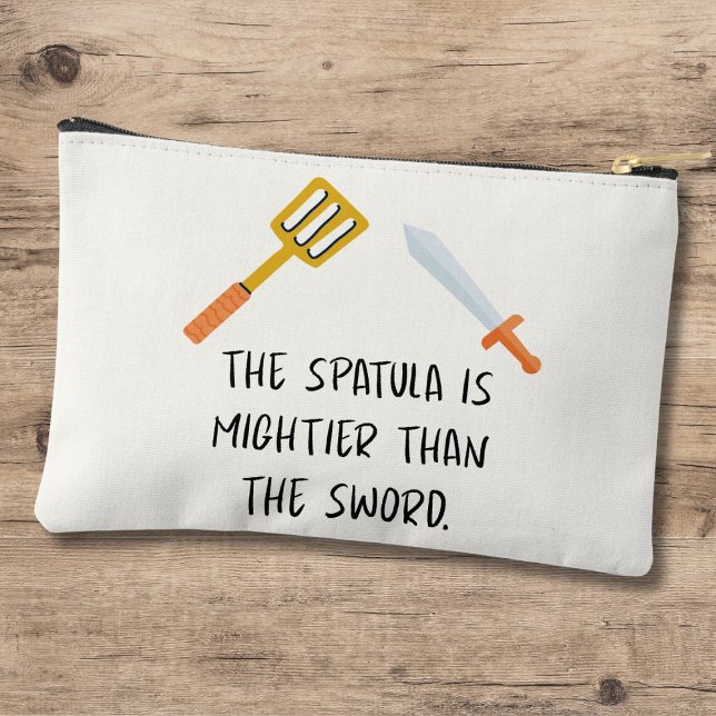 Pochette À Accessoires La Spatula est plus puissante que l'épée (Créateur téléchargé)