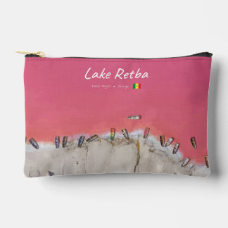 Pochette À Accessoires Lac Retba, Sénégal - Bateaux du lac rose