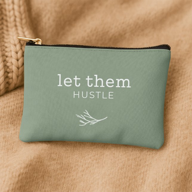 Pochette À Accessoires Laissez-Les Tisser - Soft Rebellion Sage Zipper Po (Créateur téléchargé)