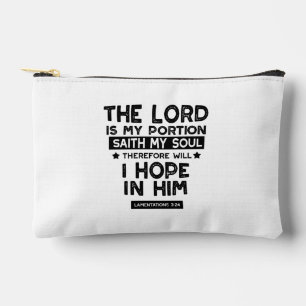 Pochette À Accessoires Lamentations 3:24 Le Seigneur est mes Partages Cit