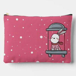 Pochette À Accessoires Lapin À La Fenêtre