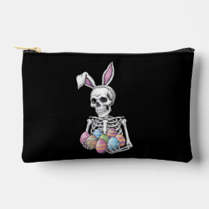 Pochette À Accessoires Lapin Squelette tenant des oeufs de Pâques lapin d