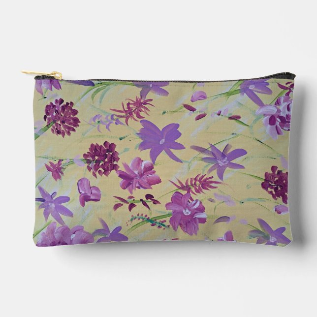 Pochette À Accessoires Lavande de danse Accessoires floraux Pouch (Recto)