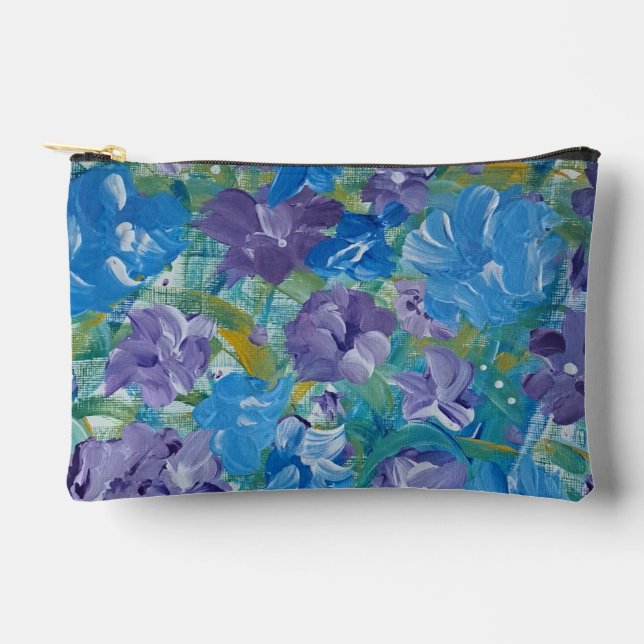 Pochette À Accessoires Lavendar Roses Accessoires Floraux Pouch (Recto)