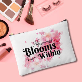 Pochette À Accessoires Le Bonheur Fleurit De L'Intérieur