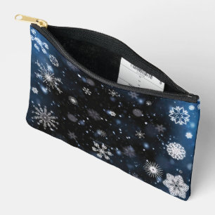Pochette À Accessoires Le Noël de SlipperyJoe, hiver magique paisible à