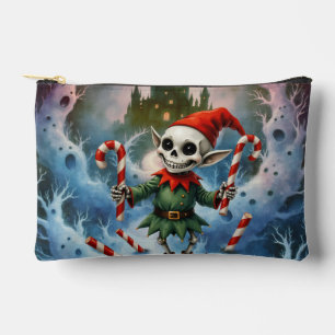 Pochette À Accessoires L'elfe de Noël squelettique – Vacances sombres mig