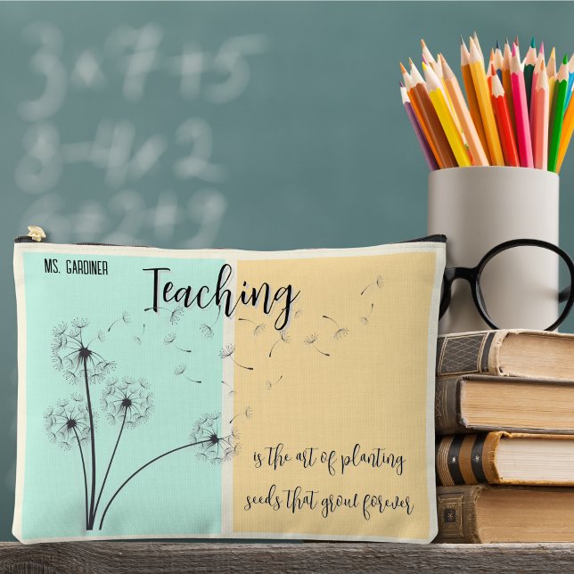 Pochette À Accessoires L'enseignement est la plantation de semences Lt. V (Créateur téléchargé)