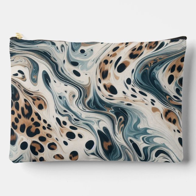 Pochette À Accessoires Leopard Motif Voie Lactée (Recto)