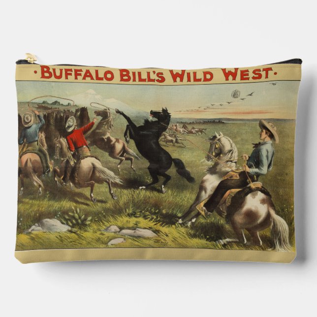 Pochette À Accessoires Les Chevaux de l'Ouest sauvage de Buffalo Bill (Recto)