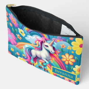 Pochette À Accessoires Les filles mignonnes ajouter nom Imaginaire licorn