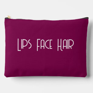 Pochette À Accessoires Les lèvres face cheveux