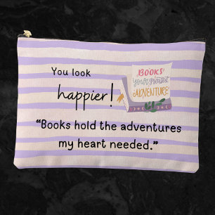 Pochette À Accessoires "Les livres tiennent les aventures dont mon coeur 
