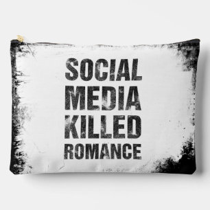 Pochette À Accessoires Les médias sociaux ont tué la romance
