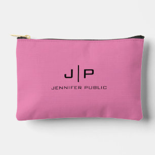 Pochette À Accessoires Lettre initiale personnalisée Élégant Monogramme r