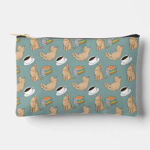 Pochette À Accessoires Livres de chats et café