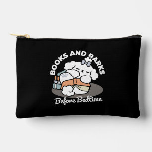 Pochette À Accessoires Livres et écorces - Conception de lecture de chien