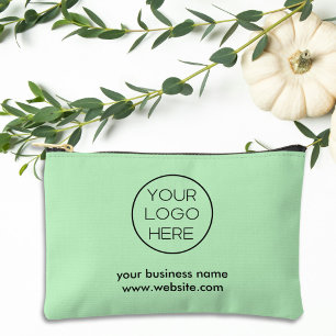 Pochette À Accessoires Logo d'affaires personnalisé minimaliste élégant