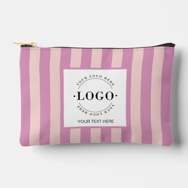 Pochette À Accessoires Logo d'entreprise de base Votre entreprise cadeaux (Recto)