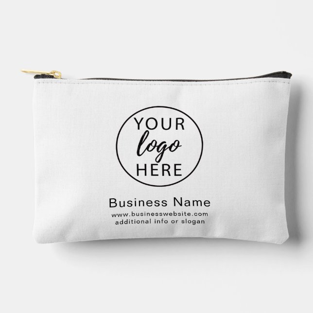 Pochette À Accessoires Logo d'entreprise personnalisé (Recto)