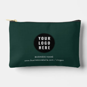 Pochette À Accessoires Logo d'entreprise personnalisé et site Web d'entre