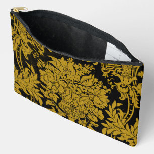 Pochette À Accessoires Louis XIV Damassé Doré