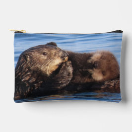 Pochette À Accessoires Loutre de mer relaxante, bébé et maman