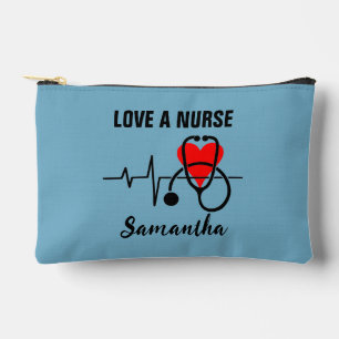 Pochette À Accessoires Love a Nurse Heart Stethoscope Design
