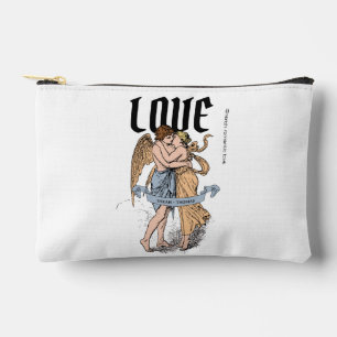 Pochette À Accessoires Love Embrace – Illustration d'un couple romantique