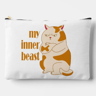 Pochette À Accessoires Ma bête intérieure fainéante citation de motivatio