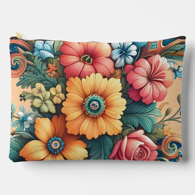 Pochette À Accessoires Magnifique bouquet de fleurs (Recto)