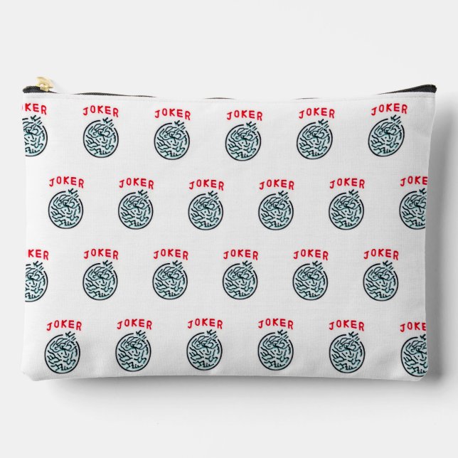 Pochette À Accessoires MahJong symbole du jeu Joker tuile (Recto)