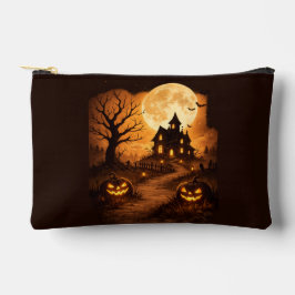 Pochette À Accessoires Maison Hantée Halloween Épouvante