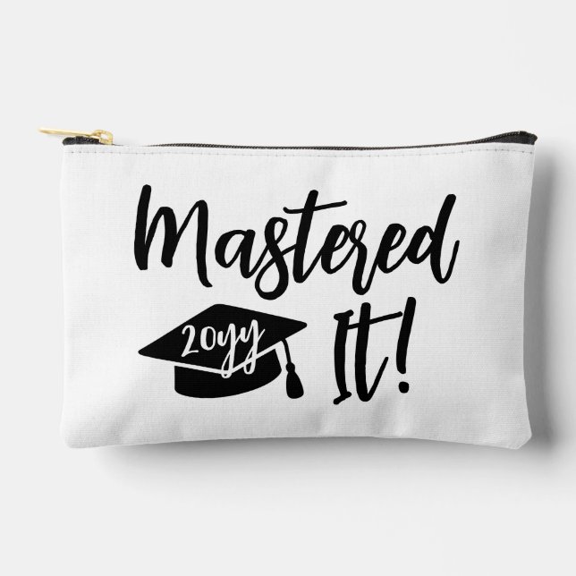 Pochette À Accessoires Maîtrise personnalisée Diplôme La maîtrise (Recto)
