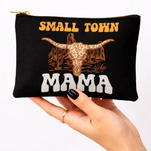 Pochette À Accessoires Maman de petite ville Fête des mères western uni