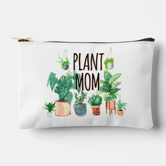 Pochette À Accessoires Maman plante - Jardinage, Cadeau Planter Pour Mama (Recto)