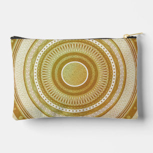 Pochette À Accessoires Mandala doré et pailleté