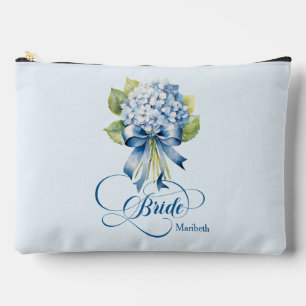 Pochette À Accessoires Maquillage de la mariée Blue Hydrangea