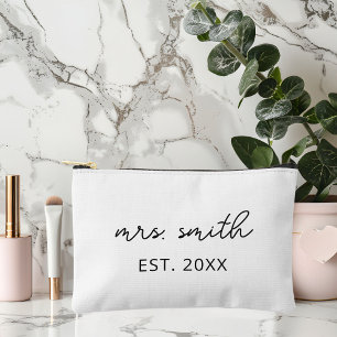 Pochette À Accessoires Maquillage personnalisé Mme Mariée Personnalisé Ma
