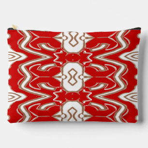 Pochette À Accessoires Maquillage tendance spécial rouge et blanc